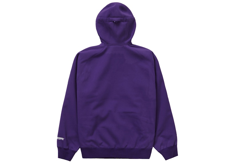 Lookbook Supreme WINDSTOPPER Zip Up Hooded Sweatshirt (FW22) Dark Purple