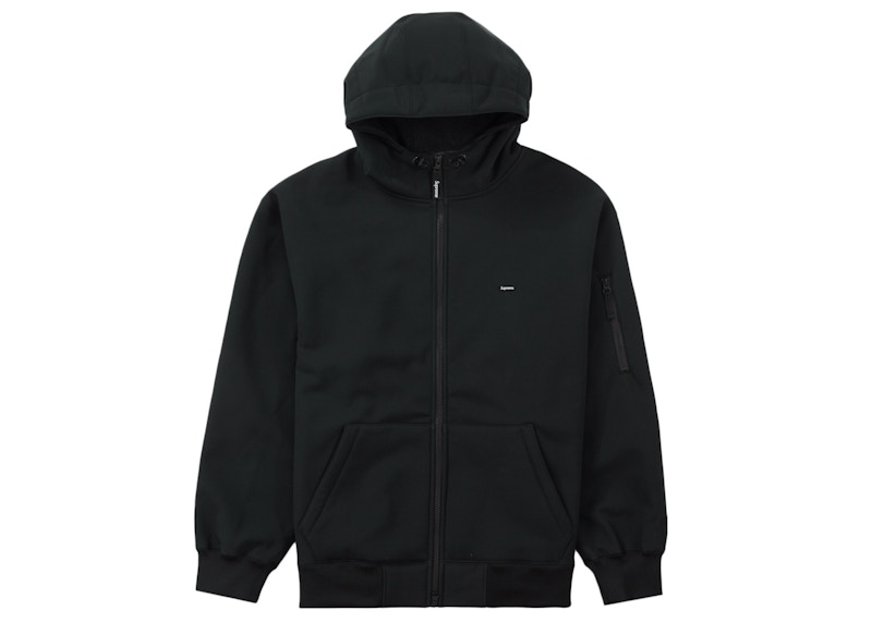 Supreme WINDSTOPPER Zip Up Hooded Sweatshirt (FW23) Black
