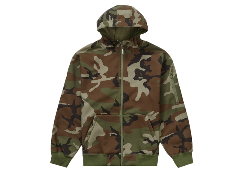 Buy Supreme WINDSTOPPER Zip Up Hooded Sweatshirt (FW22) Chocolate