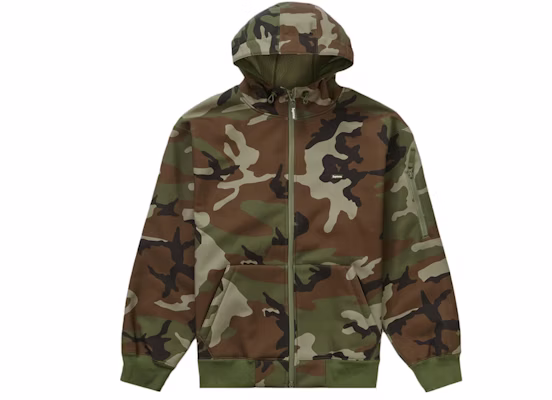Supreme WINDSTOPPER Zip Up Hooded Sweatshirt (FW23) Woodland Camo Lelaki Buy Supreme WINDSTOPPER Zip Up Hooded Sweatshirt (FW23) Woodland Camo Lelaki