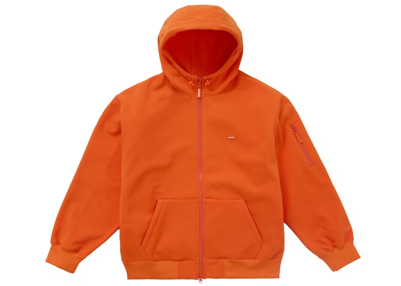 Supreme WINDSTOPPER Zip Up Hooded Sweatshirt (FW24) Orange