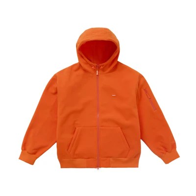 Supreme WINDSTOPPER Zip Up Hooded Sweatshirt (FW24) Orange