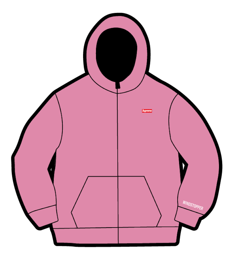Supreme WINDSTOPPER ジップパーカー (ピンク) を購入 - Novelship