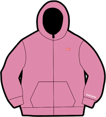 Supreme WINDSTOPPER Zip Up Hooded Sweatshirt Pink Buy Supreme WINDSTOPPER Zip Up Hooded Sweatshirt Pink