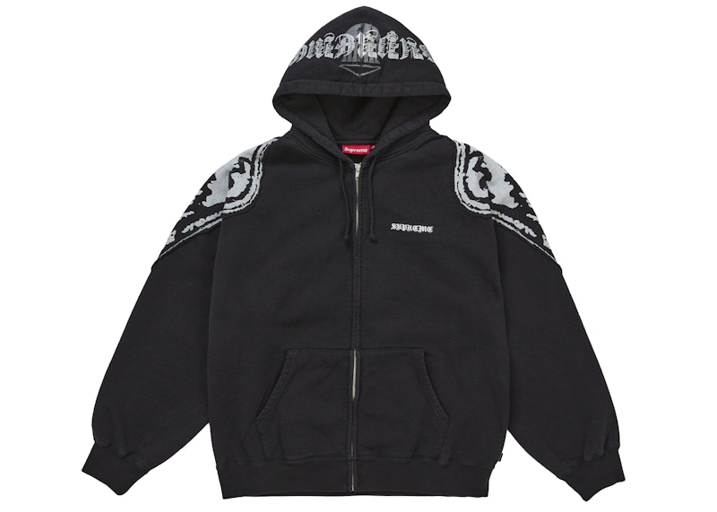 Buy Sudadera con Capucha Supreme Wings Zip Up (FW25) Negra.