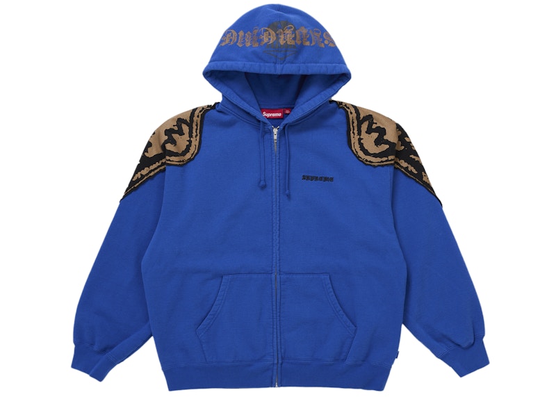 Supreme Wings Zip Up Hooded Sweatshirt (FW25) Royal