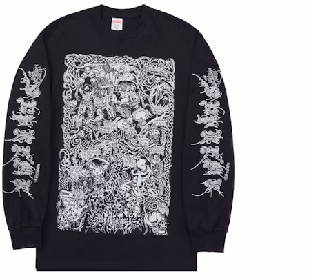 Supreme Wombat L/S Tee Black Buy Supreme Wombat L/S Tee Black