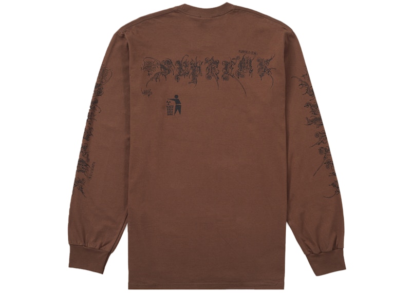 Supreme Wombat L/S Tee Brown 圖 2