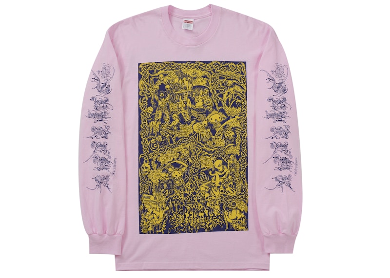 Supreme Wombat L/S Tee Light Pink