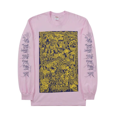 Supreme Wombat L/S Tee Light Pink