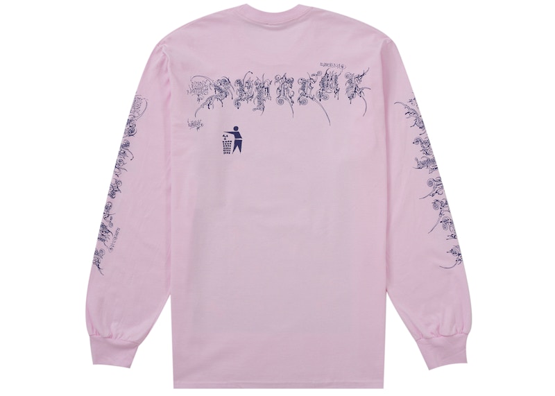 Supreme Wombat L/S Tee Light Pink 圖 2