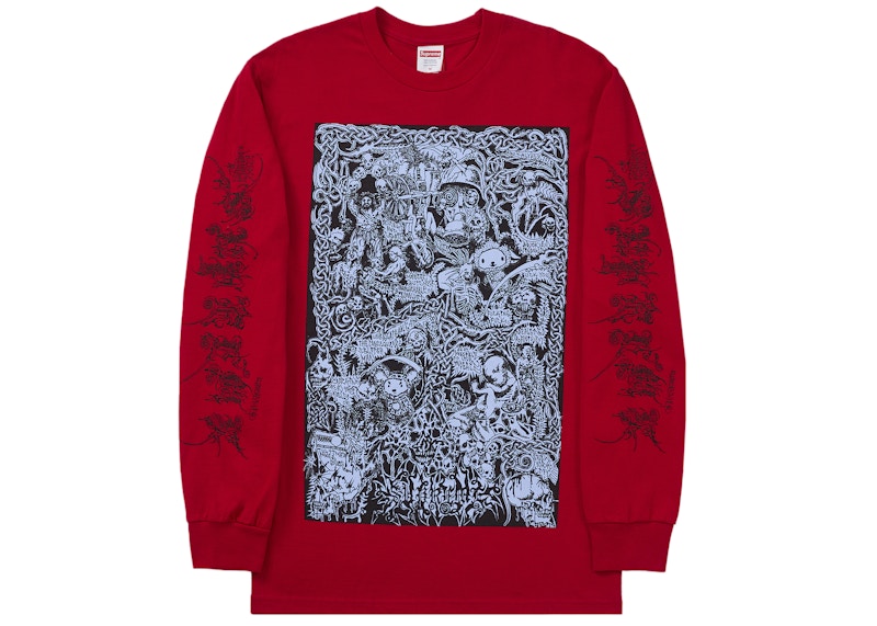 Supreme Wombat L/S Tee Red