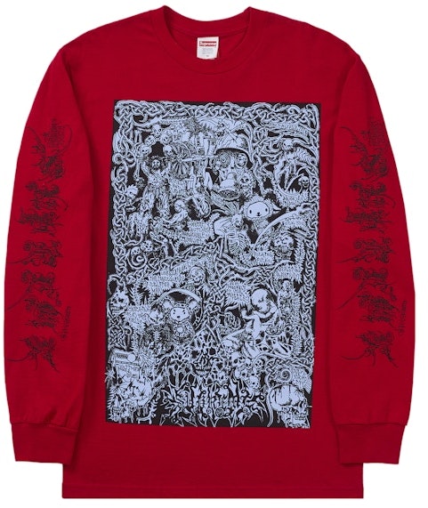 supreme-wombat-l-s-tee-red