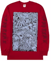 Supreme Wombat L/S Tee Red Supreme Wombat L/S Tee Red