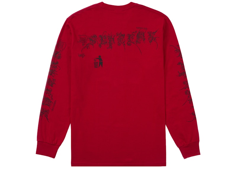 Supreme Wombat L/S Tee Red 圖 2