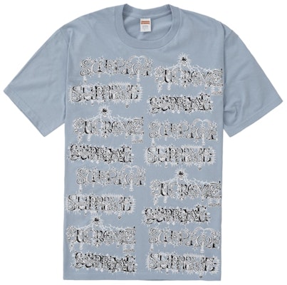 Supreme Wombat Tee Dusty Blue Buy Supreme Wombat Tee Dusty Blue