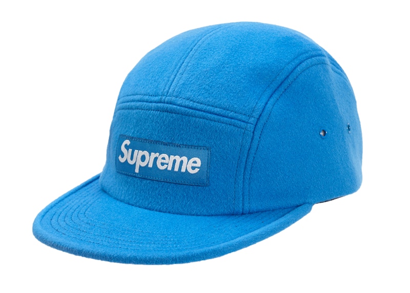 Buy Supreme Topi Kamp Wool Biru