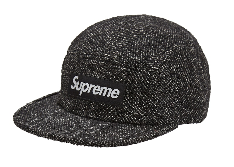 Supreme Wool Camp Cap Herringbone