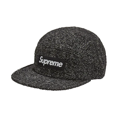 Supreme Wool Camp Cap Herringbone