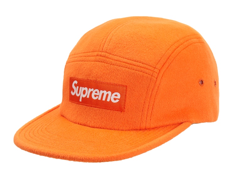 Supreme Wool Camp Cap Neon Orange