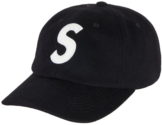 Supreme Wool S Logo 6 Panel (FW21) Black Buy Supreme Wool S Logo 6 Panel (FW21) Black