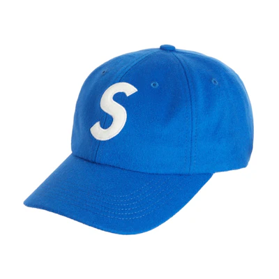 Supreme Wool S Logo 6 Panel (FW21) Blue
