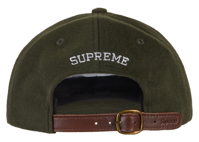 Order Supreme Wool S Logo 6 Panel (FW21) Biru Zaitun