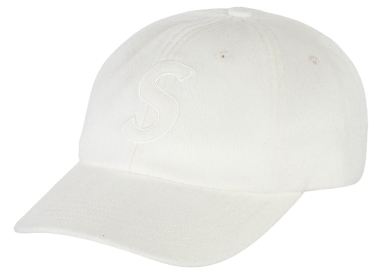 Supreme Wool S Logo 6 Panel (FW21) White