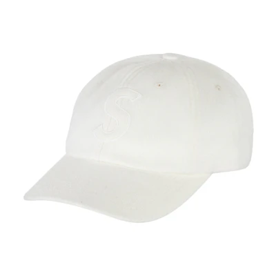 Supreme Wool S Logo 6 Panel (FW21) White