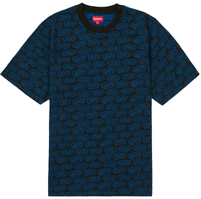 Supreme Word Bubble Jacquard S/S Top 'Hitam' Buy Supreme Word Bubble Jacquard S/S Top 'Hitam'