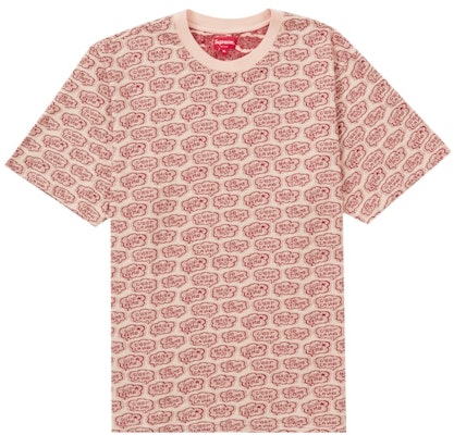 Supreme Word Bubble Jacquard S/S Top 'Peach' Buy Supreme Word Bubble Jacquard S/S Top 'Peach'