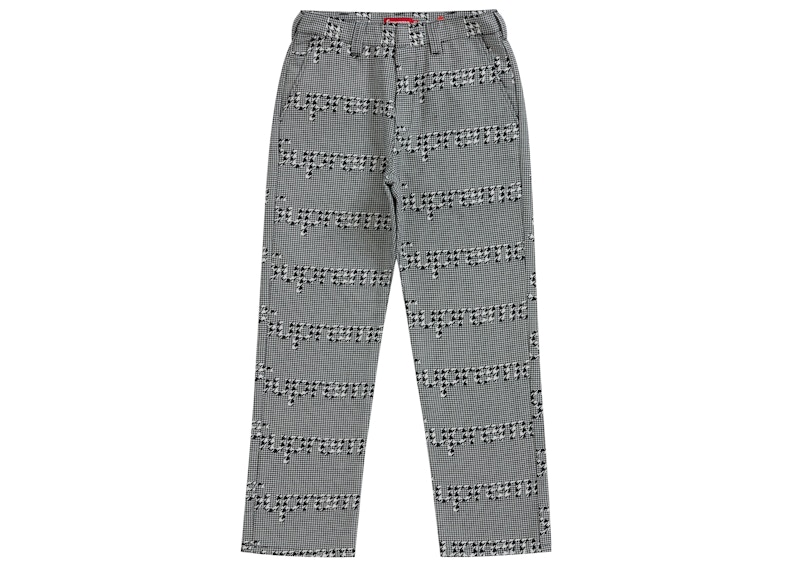 Supreme Work Pant (FW20) Black Houndstooth