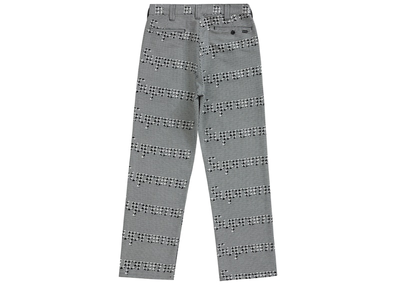 Order Supreme 工装裤 (FW20) 黑色猎犬格纹