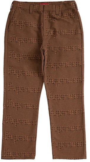 supreme-work-pant-fw-20-brown-houndstooth