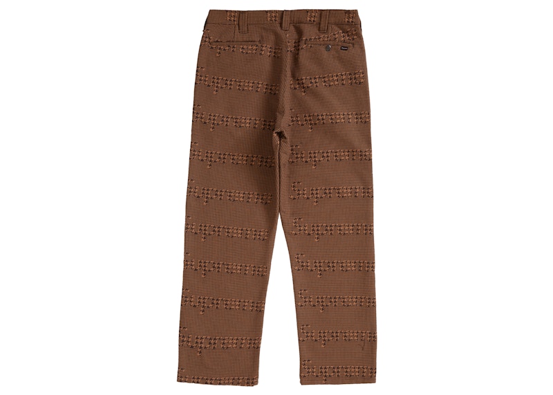 Buy Supreme Work Pant (FW20) Brown Houndstooth - Novelship