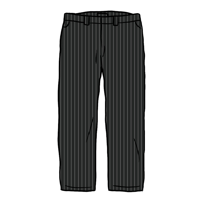 Buy Supreme Celana Kerja (SS21) Garis Hitam