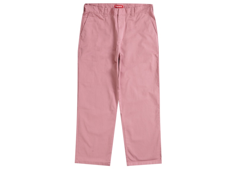 Buy Supreme 工作長褲（SS23）塵粉紅