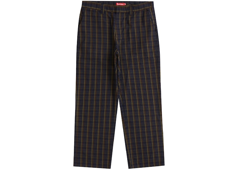 Supreme Work Pant (SS23) Navy Plaid