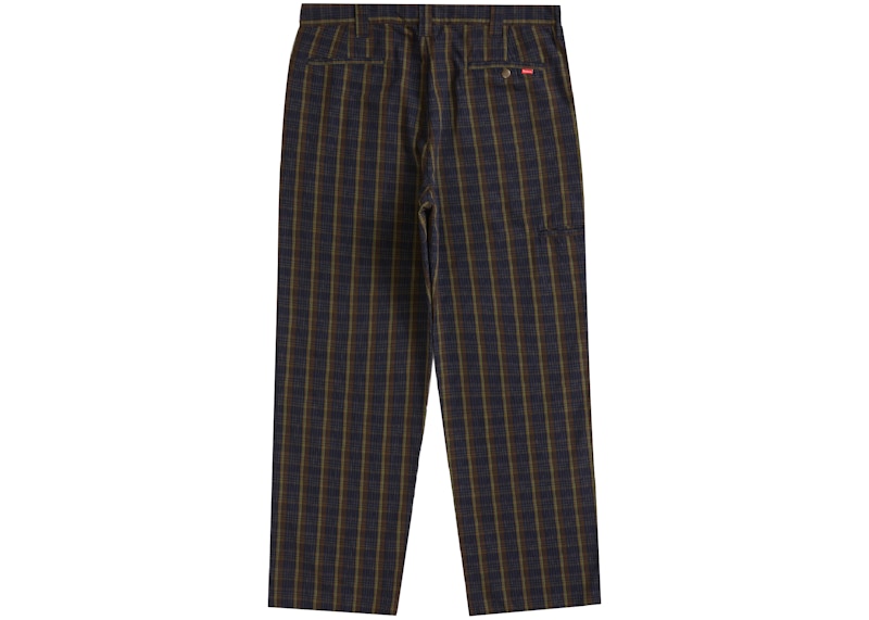 Order シュプリーム ワークパンツ (SS23) 紺プレッド
