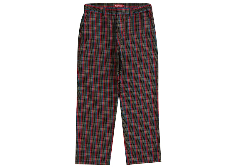 Supreme Work Pant (SS23) Red Plaid