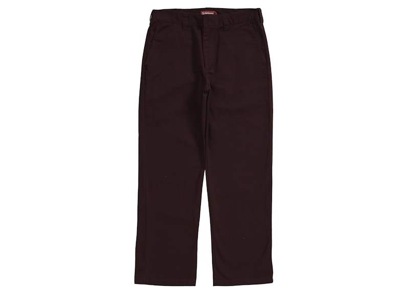Supreme Work Pant Burgundy
