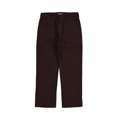 Supreme Work Pant Burgundy