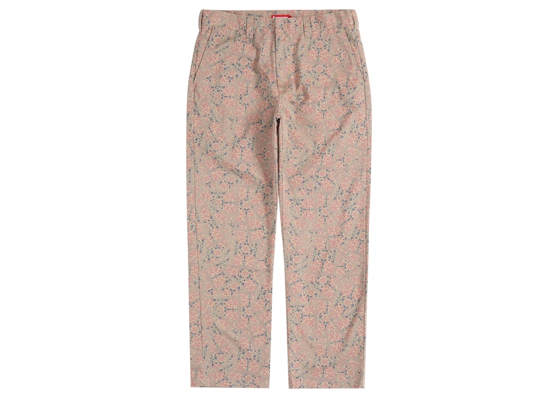 Supreme Work Pant Khaki (FW21) Floral Cards