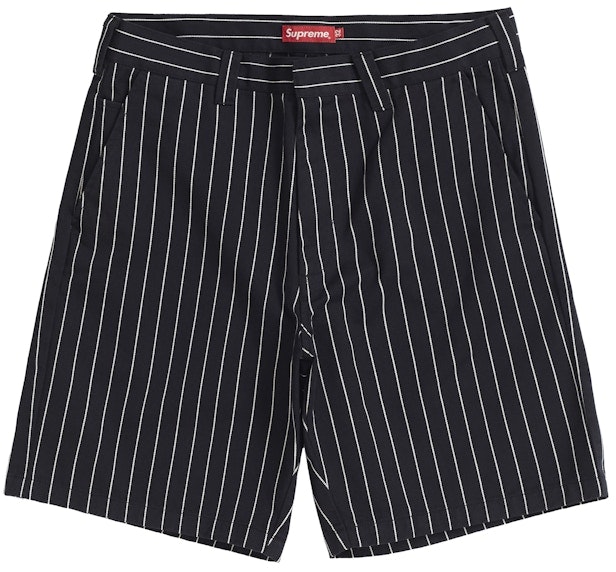 supreme-work-short-black-stripe
