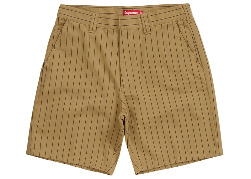 Supreme Work Short Brown Stripe