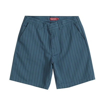 Supreme Work Short Teal Stripe