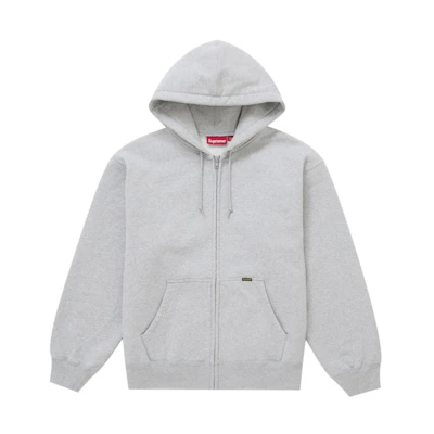 Supreme Work Zip Up Hooded Sweatshirt (SS25) Heather Grey