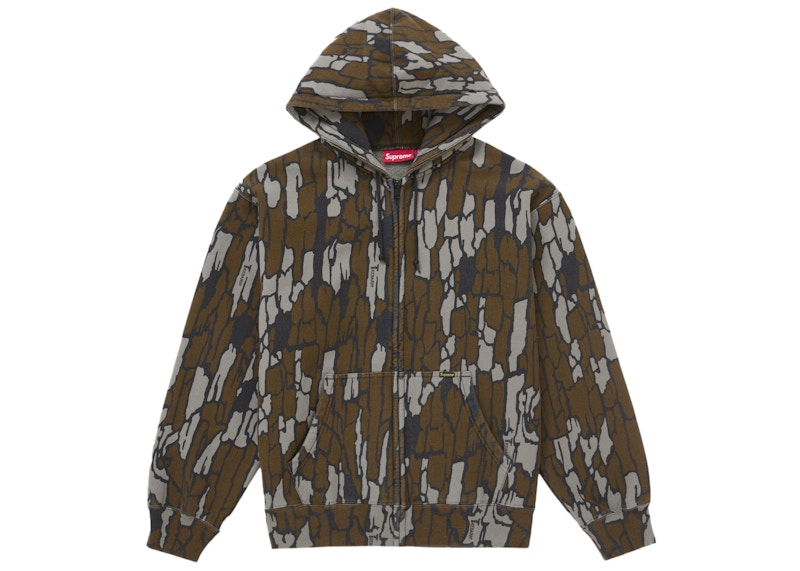 Supreme Work Zip Up Hooded Sweatshirt (SS25) Mossy Oak Trebark Camo