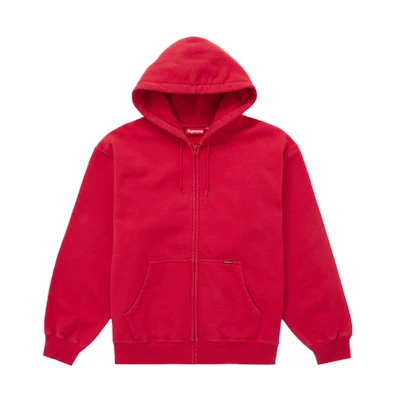Supreme Work Zip Up Hooded Sweatshirt (SS25) Red