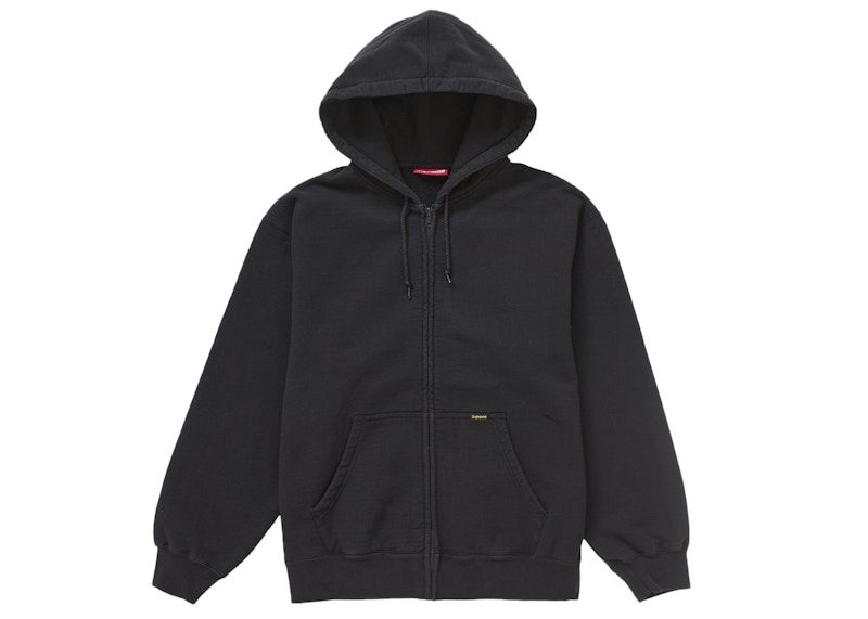 Supreme Work Zip Up Hooded Sweatshirt Black